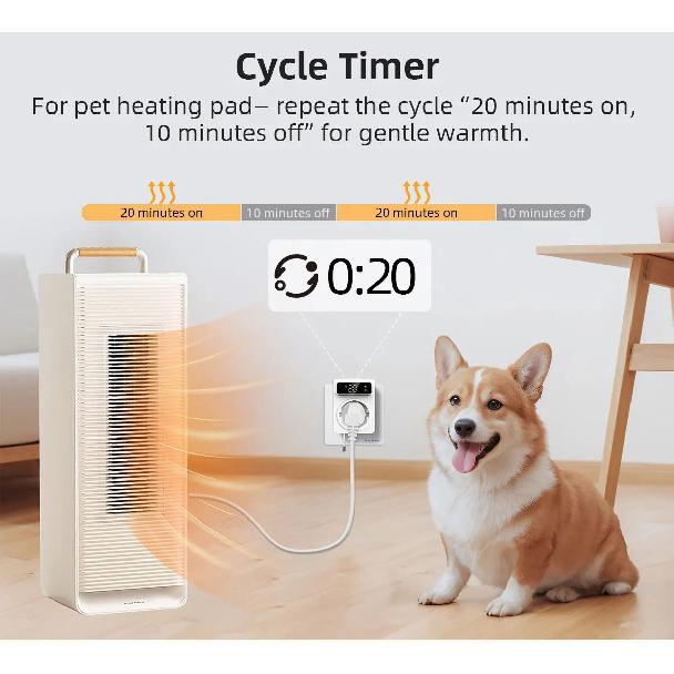 Tuya Wifi Digital Thermostat Socket 16A Precision Plug Remote Temperature Controller Timer Switch Cooling Heating 3M NTC Sensor