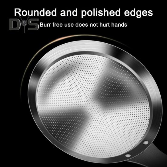 Sitko ze stali nierdzewnej Długi uchwyt Drobne oczka Smar Pianka Odtłuszczanie Filtr oleju Łyżka Metalowe sito Durszlak Skimmer Przybory kuchenne