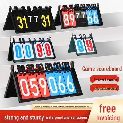 Multisport Flip Scoreboard for Table Tennis, Football, Badminton, Basketball - Convenient for Competitions