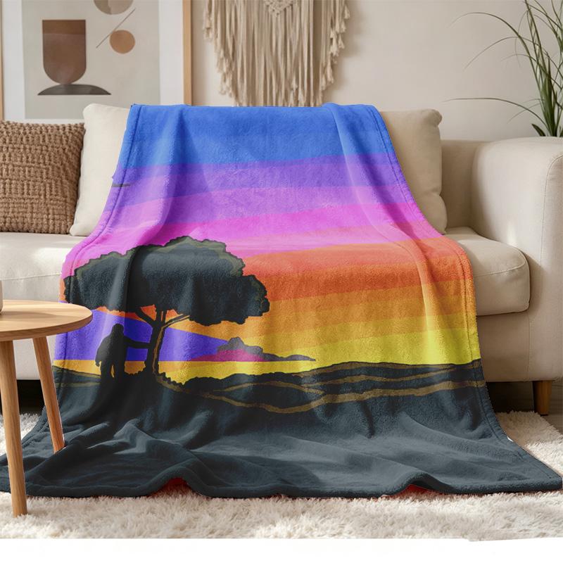 Sassy the Sasquatch Soft and Comfortable Flannel Suitable for Sofas Living Rooms Outdoor Camping Travel and Also Makes a Great Anniversary Gif
