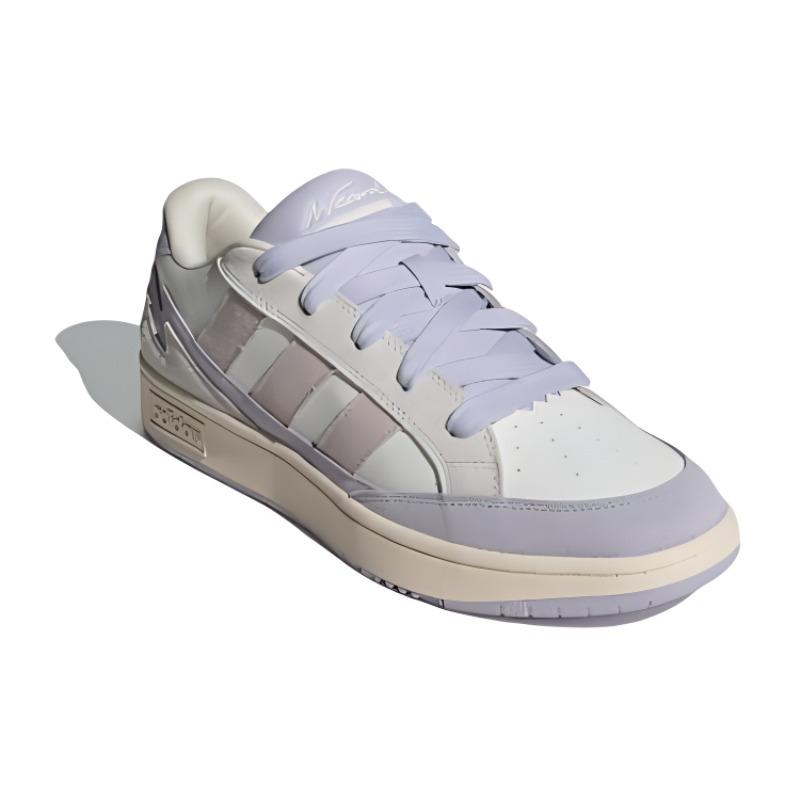 Adidas WCARD ADV Anti-Slip Wear-Resistant Low-Top Skateboard Shoes Women's White Gray Purple Sneakers JH7186