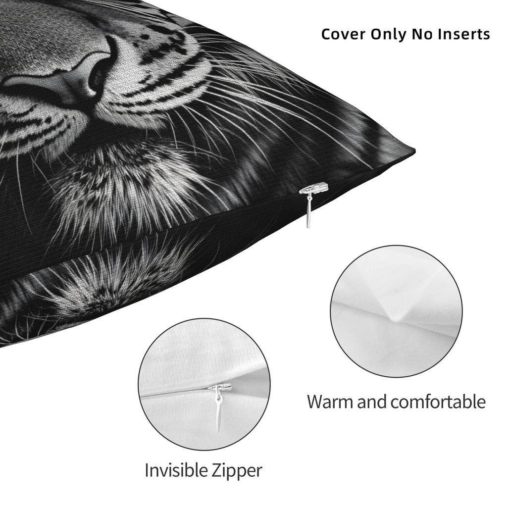 The Wildworld Animal Pillow Cover Comfy Cushion Cover Retro Trendy Pillow Case For Sofa Car Home Decor