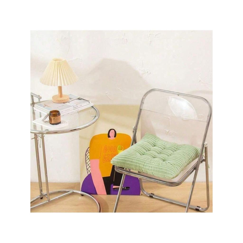 Thick corduroy square cushion, suitable for living rooms, bedrooms, and offices