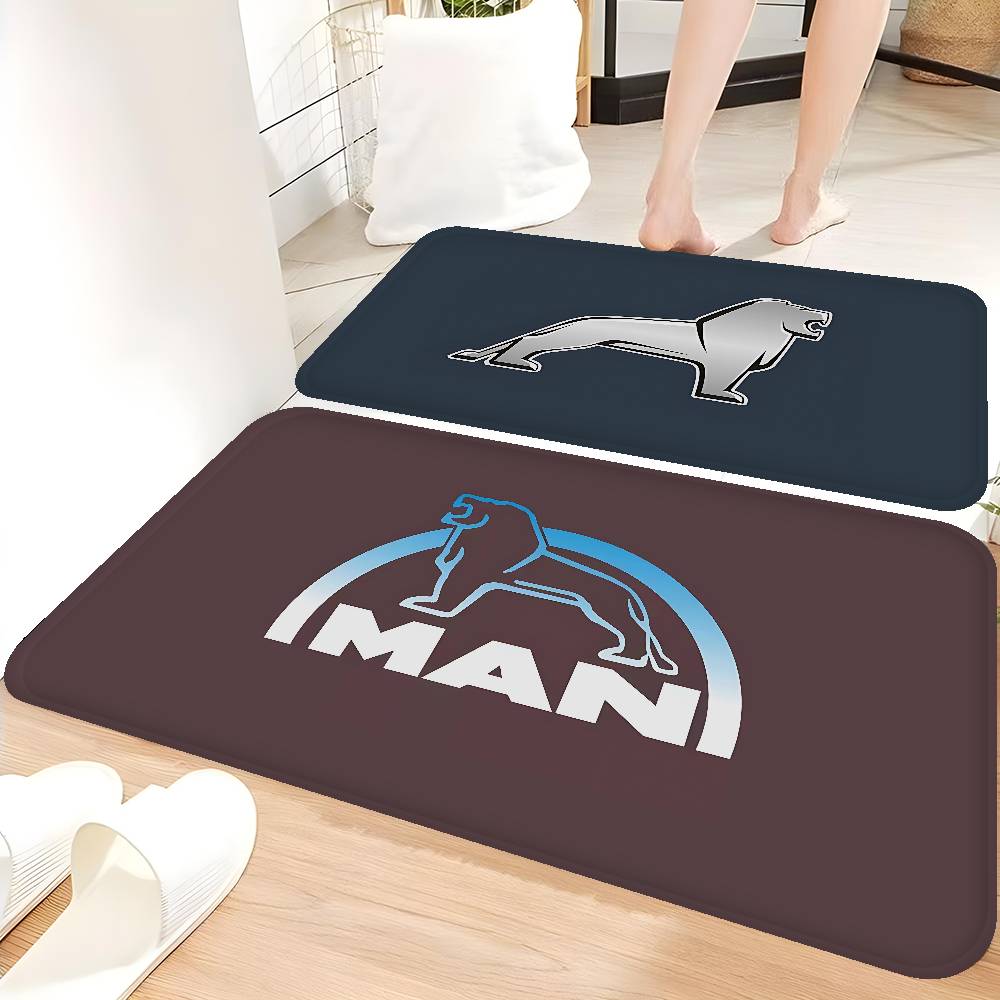 M-Man Truck Logo Door Mat Nordic Style Bedroom Living Room Doormat Home Balcony Anti-Slip Alfombra