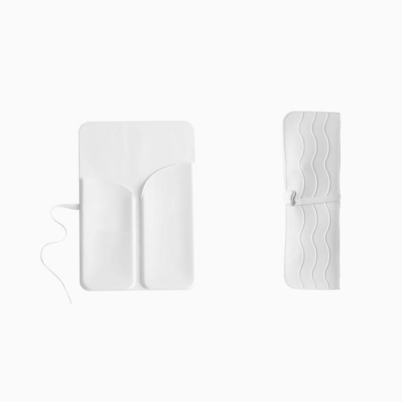 

Hair Tools Curling Iron Hair Straightener Hair Dryers Travel Bag And Heat Resistant Mat 2 In 1 Organizer Hair Travel Case белый