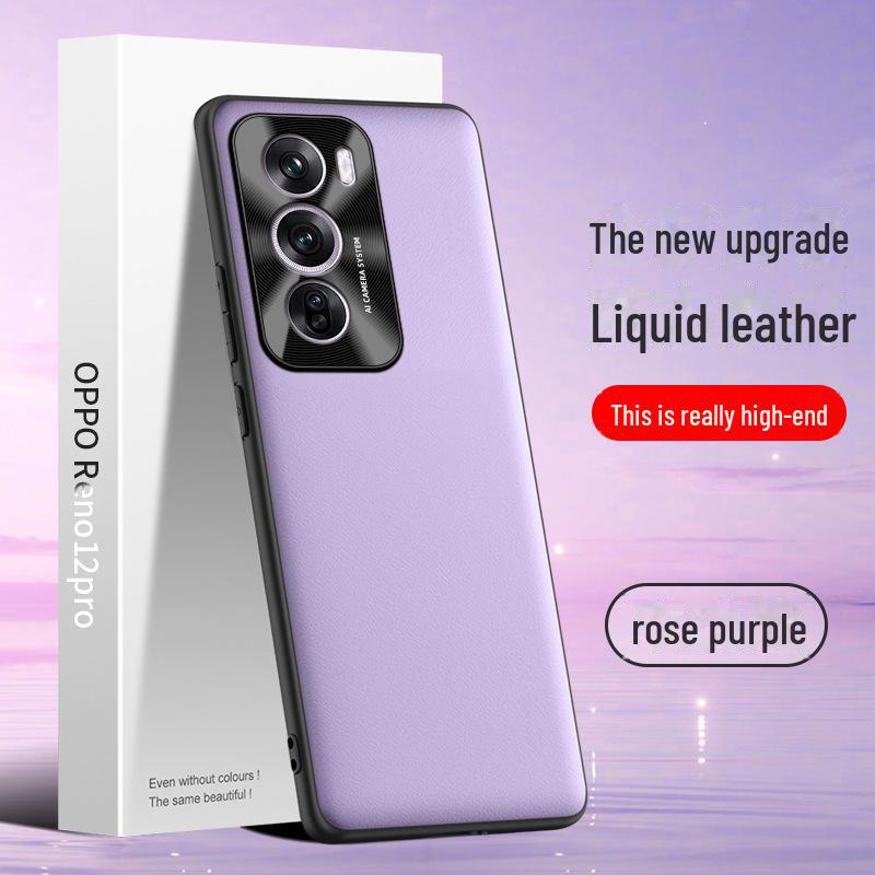 Oppo Reno 12 Pro Liquid Leather Anti-Fall Schutzhülle
