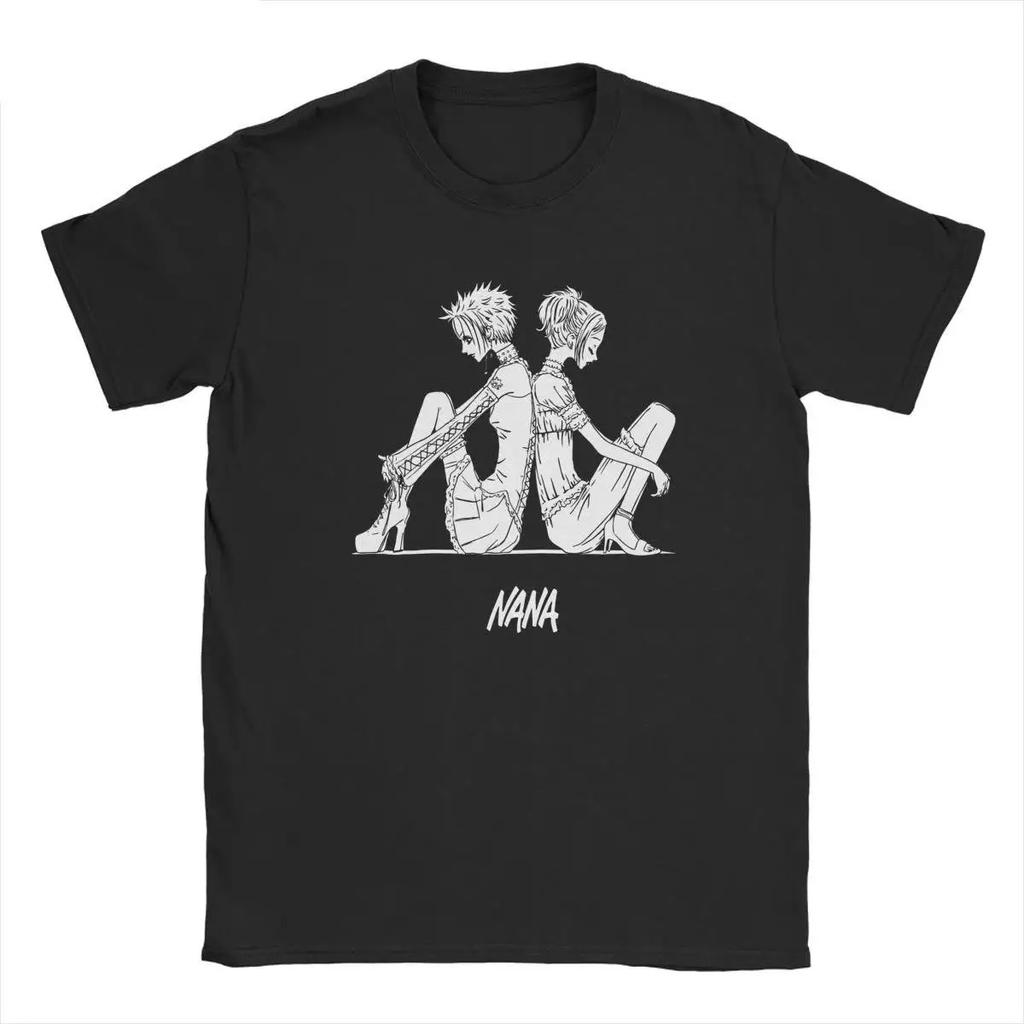 NANA Osaki T-Shirt Lässig Harajuku Streetwear Japanische Kleidung T-Shirt Mode Rock Punk Kurzarm Übergröße T-Shirt Unisex