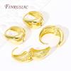 Trendy U Shape Earring Hoops Female 18K Gold Plated Brass Metal Earrings For Women Thick Chunky Huggie Earrings Jewelry