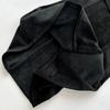 Women's High-Waisted Black Velvet Fishtail Midi Skirt - Fleece-Lined, Thickened, Slimming A-Line for Autumn/Winter