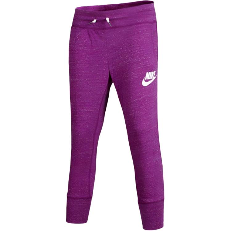 Nike Womens All-Weather Series Comfortable High-Elasticity Lace-Up Logo Knitted Sports Pants Women bottoms 668934-550