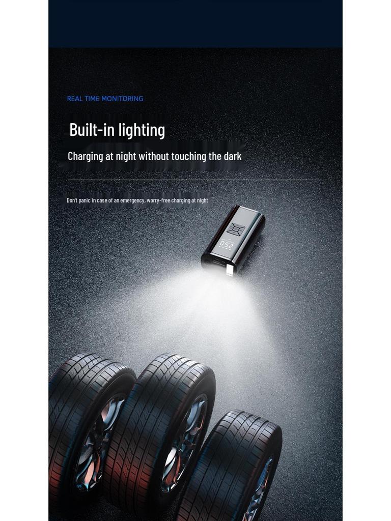 Wireless Handheld Portable Car Tire Inflator - Dual Mode Electric Pump