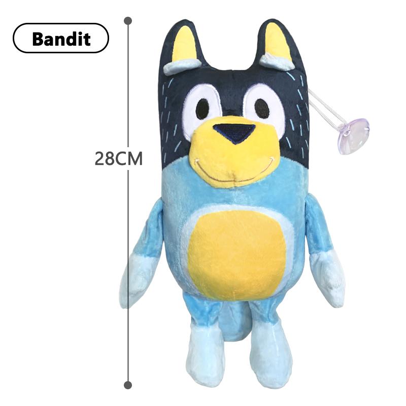 Bluey Bingo Figure Anime Bambole di Peluche Animazione Periferica Papà Cane Bandito E Mamma Chilli 28CM Giocattoli di Peluche Familiari Regalo per Bambini