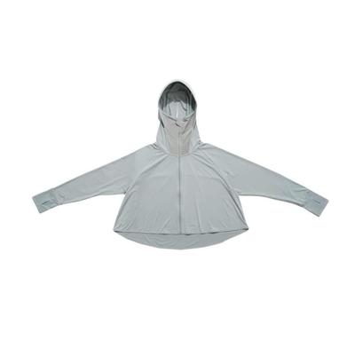 Kojit Face Guard UV für alle Frauen, die Sonnenbrand vermeiden wollen Hoodie, Grau, L-LL,