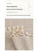 Waterproof, Dustproof, Wear-resistant, Non-slip Jacquard Round Tablecloth for Coffee Tables.
