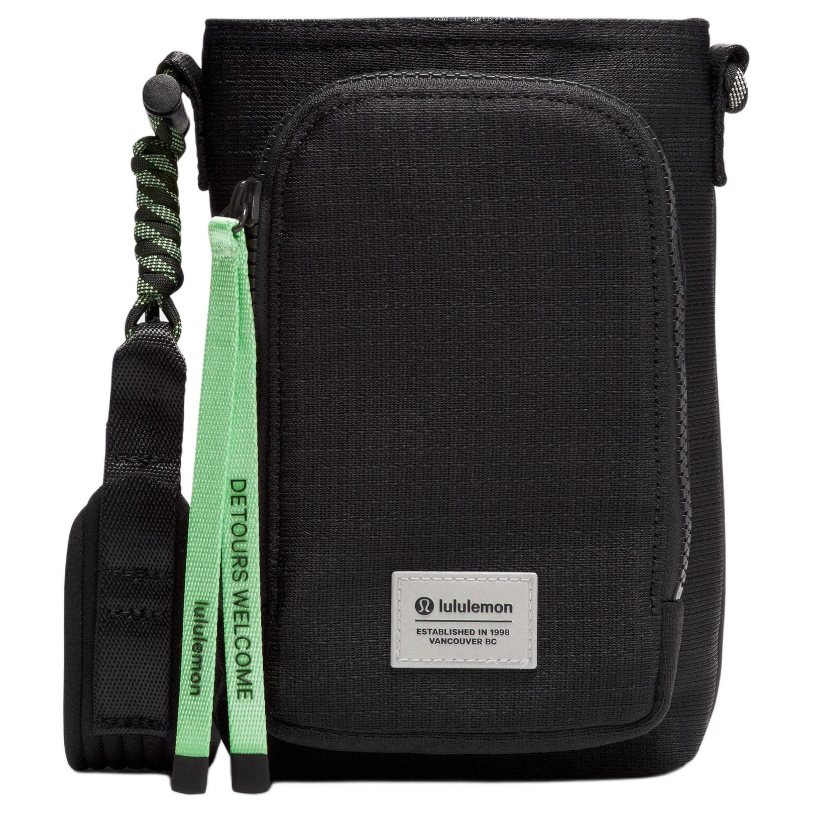 

Lululemon Water Bottle Paracord 2L Front Pocket Color Block Water Bottle Bag Shoulder Crossbody Bag Unisex Bags LU9CJZS-071942 Black & Lime Green & Lemon Green