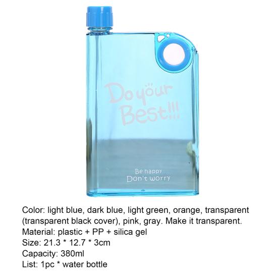 Czajnik rowerowy Yousheng Przenośna mała kwadratowa przezroczysta butelka na wodę pitną do biura