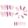 Medium Length Ballerina False Nail Square Head T-shape Nail Tips Fashion French Fake Nails  Women