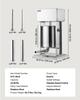 VEVOR Electric Sausage Stuffer 10L Vertical Meat Maker Stainless Steel, for Commercial Use, Stepless Speed Control Meat Stuffer, Sausage Filler Kit