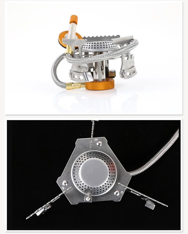 Portable Windproof Camping Stove with Electronic Ignition