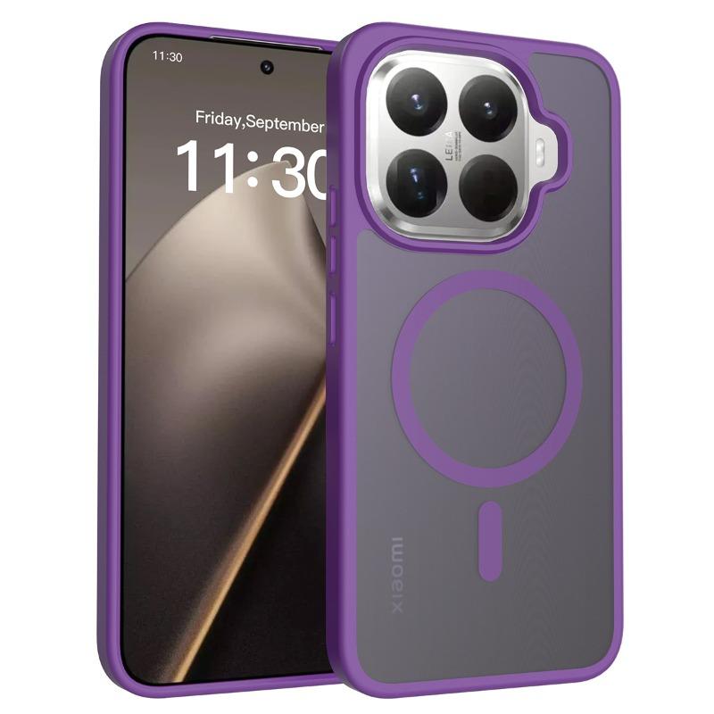 Magnetic Matte Shockproof Case For Xiaomi 17T Pro Magsafe Wireless Charging Hard Acrylic Soft Frame Cover Case for Mi 15T 15TPro