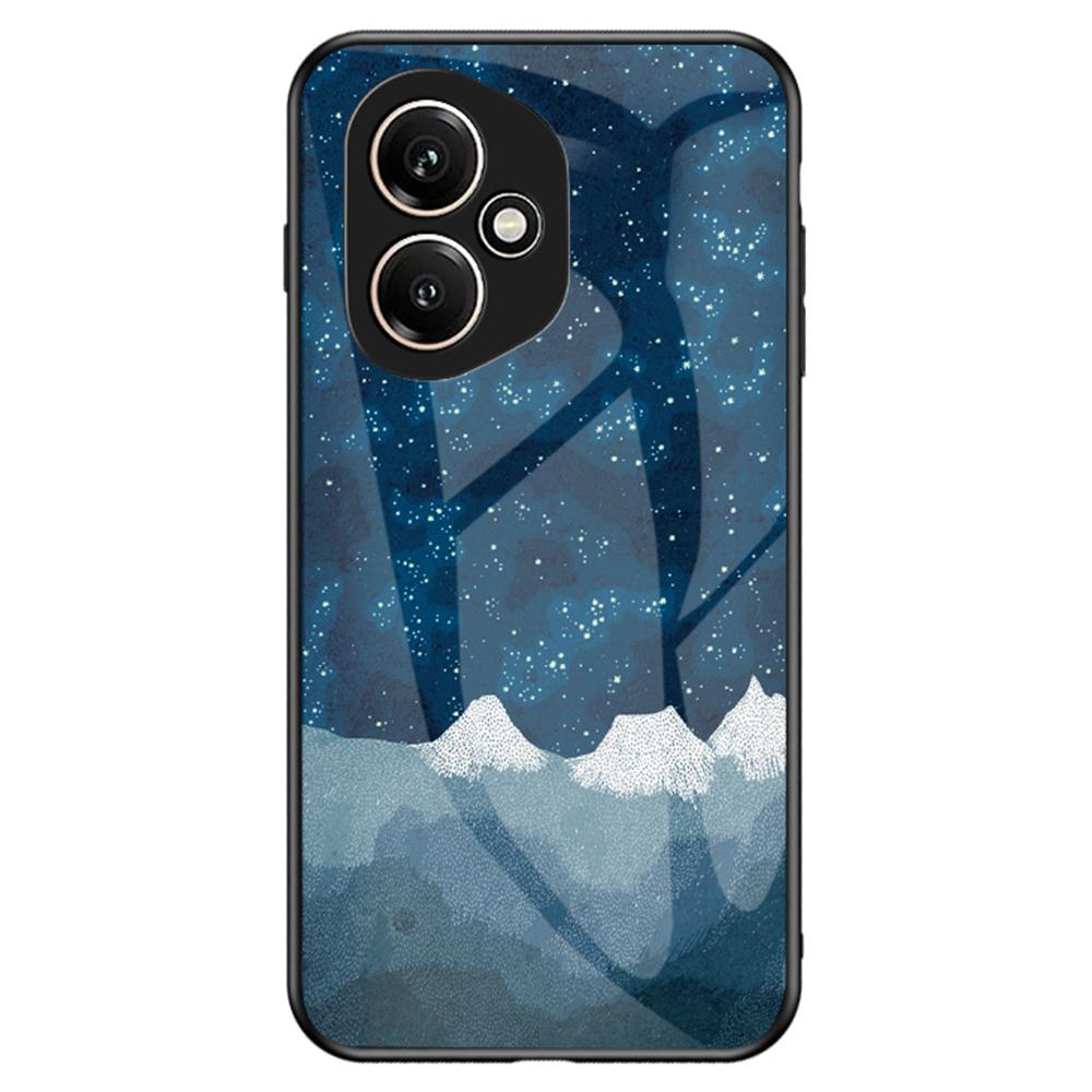 For Honor 400 5G (Global) Case Starry Sky Pattern Tempered Glass Phone Cover