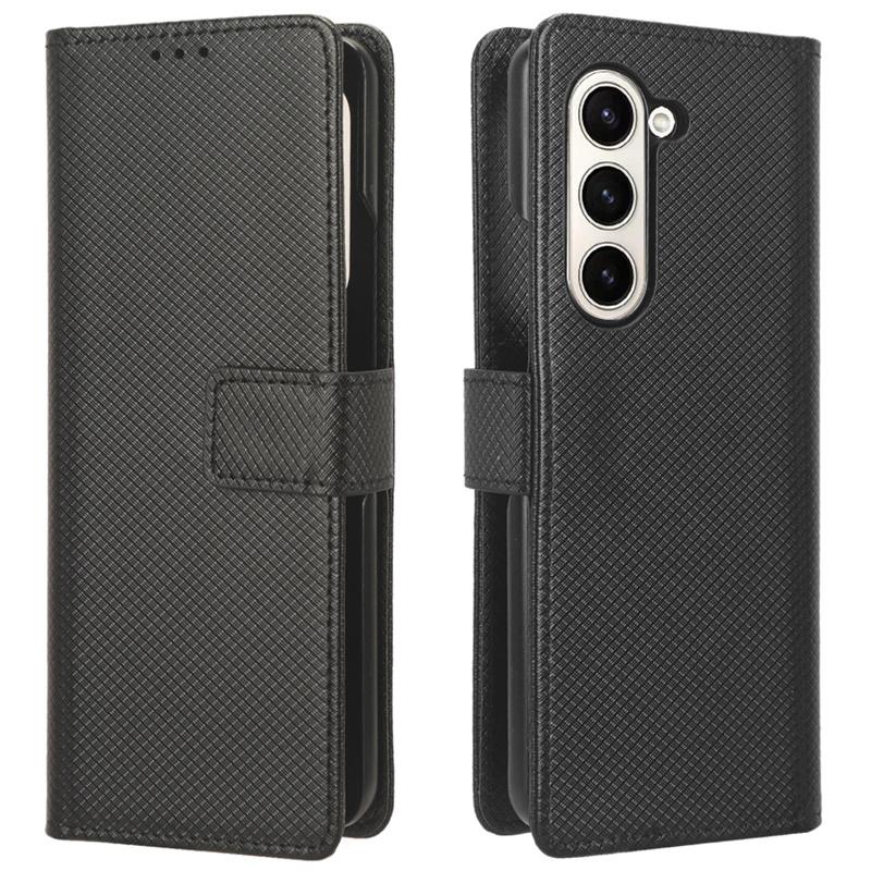 Phone Case For Samsung Galaxy Z Fold6 Leather Vintage Phone Case On Galaxy Z Fold5 Fold4/3/2 Cases Flip Magnetic Wallet Cover