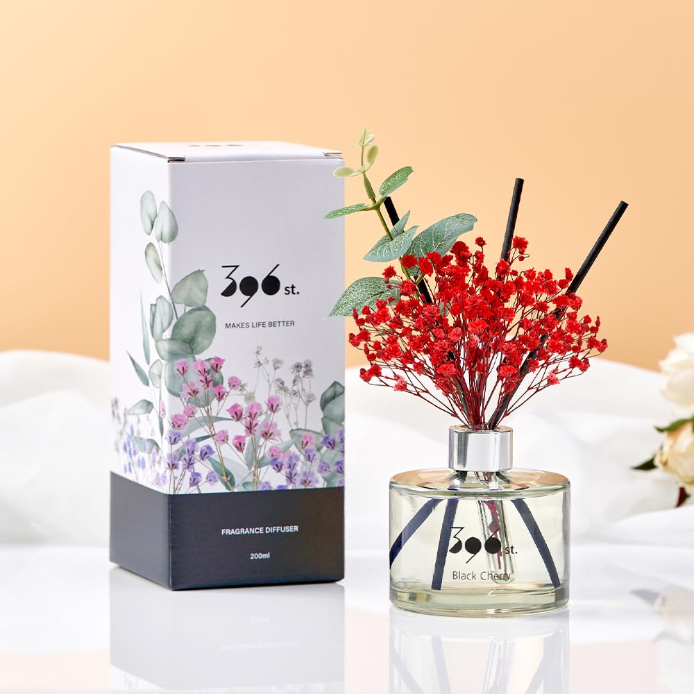 396 St Flower Diffuser 200ml Pure Cotton Room Fragrance Present Women Birthday Anniversary Incense Stick Gift Gift Popular -