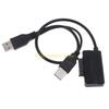B03C USB 2.0 To 6+7 13Pin Slim- SATA Cable with External USB2.0 Power Supply Cord for Notebook DVD-ROM CD-ROM ODD