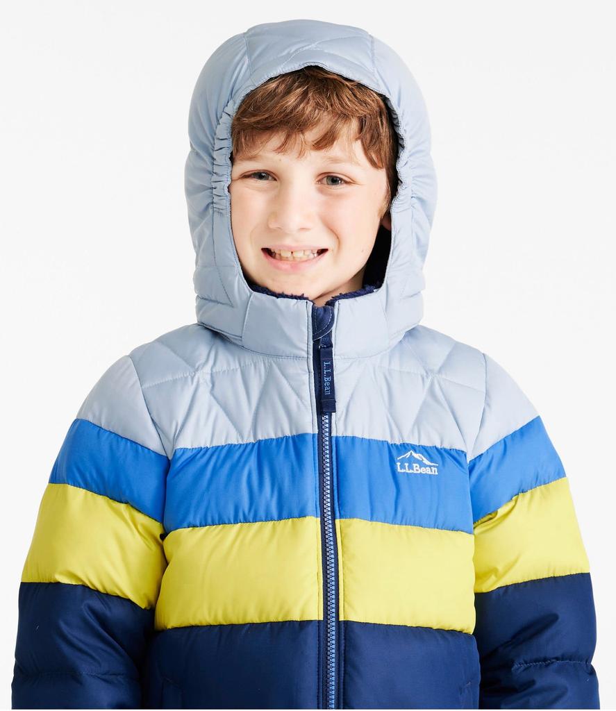 Down Color Big Size Warm 1000136609 L.L.Bean Kids' L.L.Bean Jacket, Block, Kids, 8, Teal, Green,