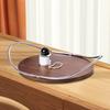 Round Decorative Tray Wood Bathroom Counter Organizer for Countertop Display