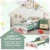 Toddler Bed Frame, Kids Bedroom Furniture for Ages 3-6 Years, Green