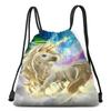 Cute Unicorn Drawstring Bag Waterproof Strap Pocket Storage Bag Children Girls School Backpack Birthday Party Kids Gifts