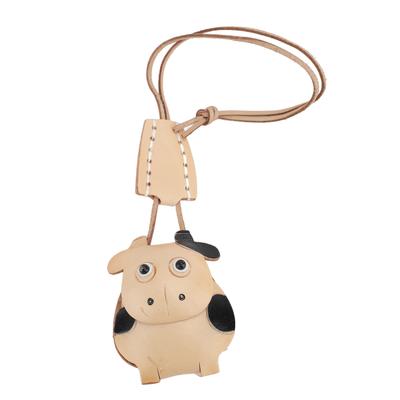 Animal Leather Keychain Lifelike Soft Touch Multifuncitonal Animal Leather Pendant for Handbag
