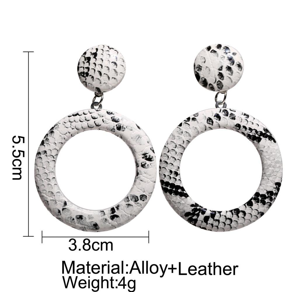 Si Geometría Pendientes Colgantes De Piel De Serpiente De Si Geometría Pendientes Colgantes De Piel De Serpiente De