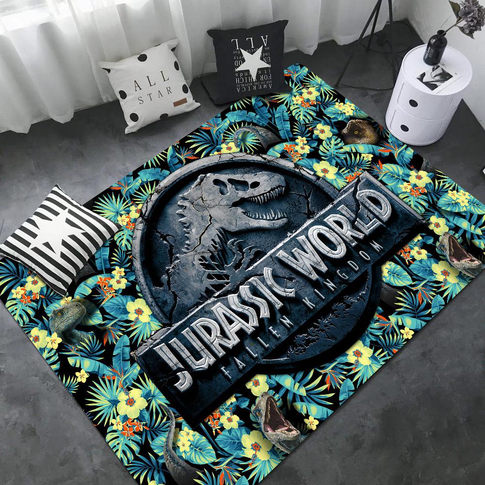 Jurassic Park Room Mats Washable Non-Slip Living Room Sofa Chairs Area Mat Kitchen Alfombra