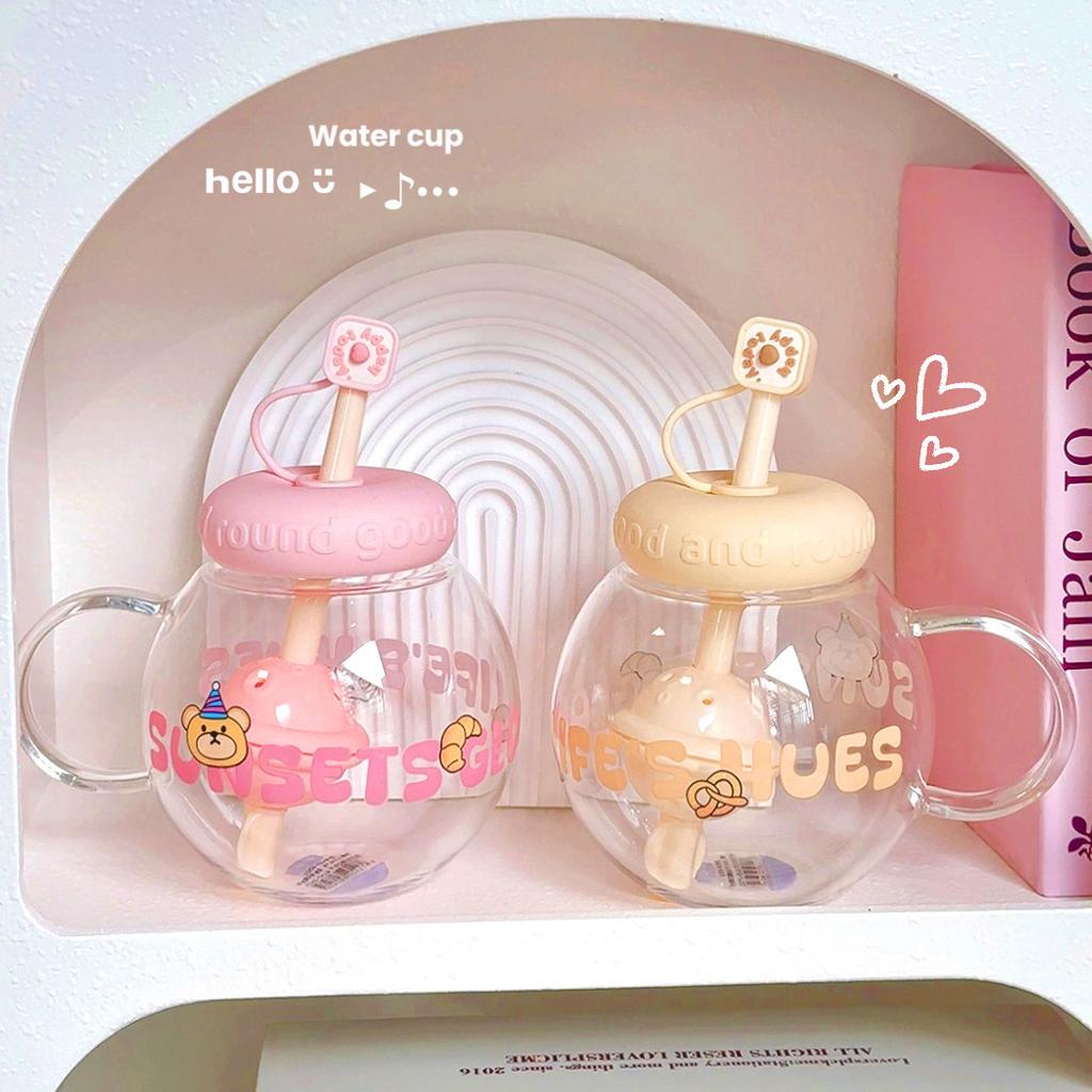 New glass cup girls high value double layer high temperature explosion proof fat planet cup