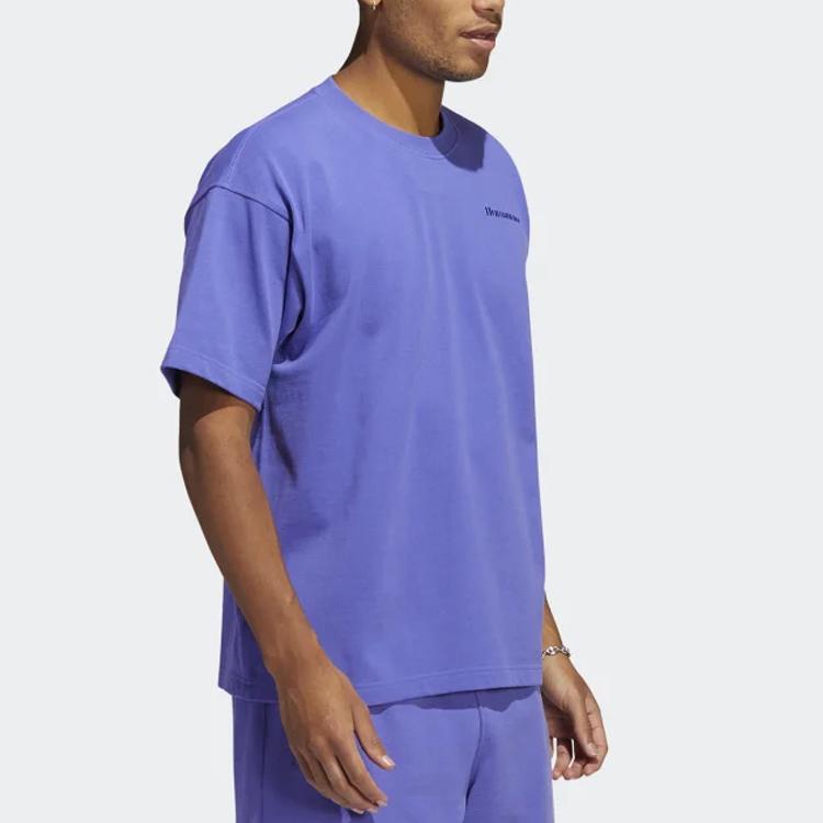 adidas Originals Men's Neuclassics Trefoil Logo Oversized T-Shirt Purple HF9948