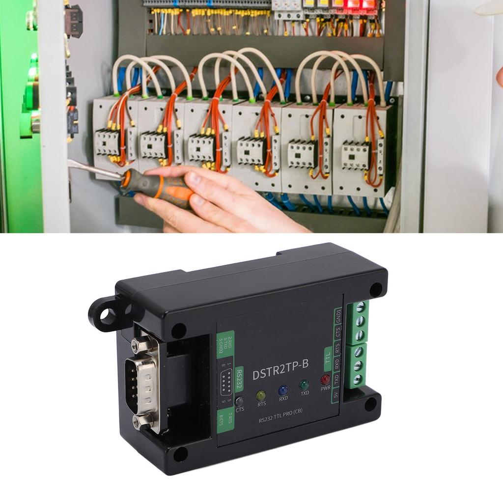 TTL Serial Port Module, Industrial Isolated Converter Module DB9 Male to TTL Adapter Module