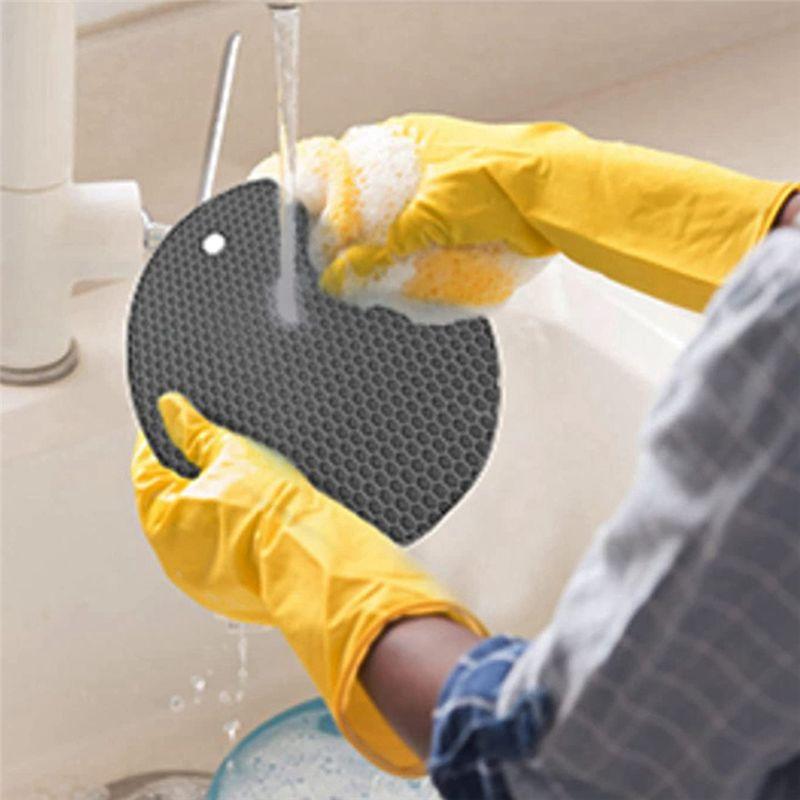 Good-8 Pack Pot Pads Silicone Pot Holders Heat Resistant Mats Easy To Wash And Dry Mats