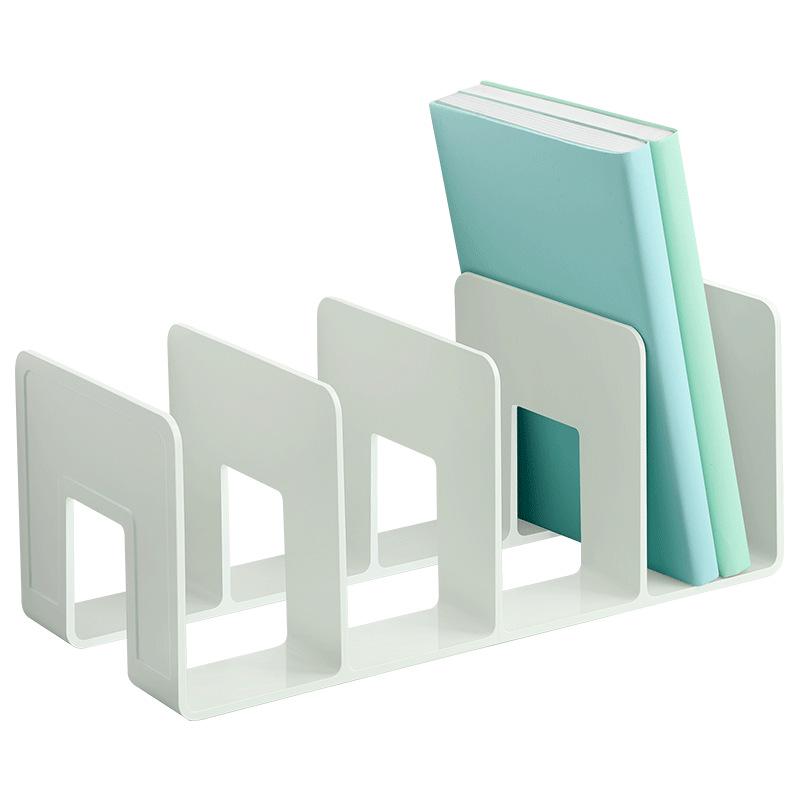 Thickened 4-Grid Plastic Book Stand and File Holder