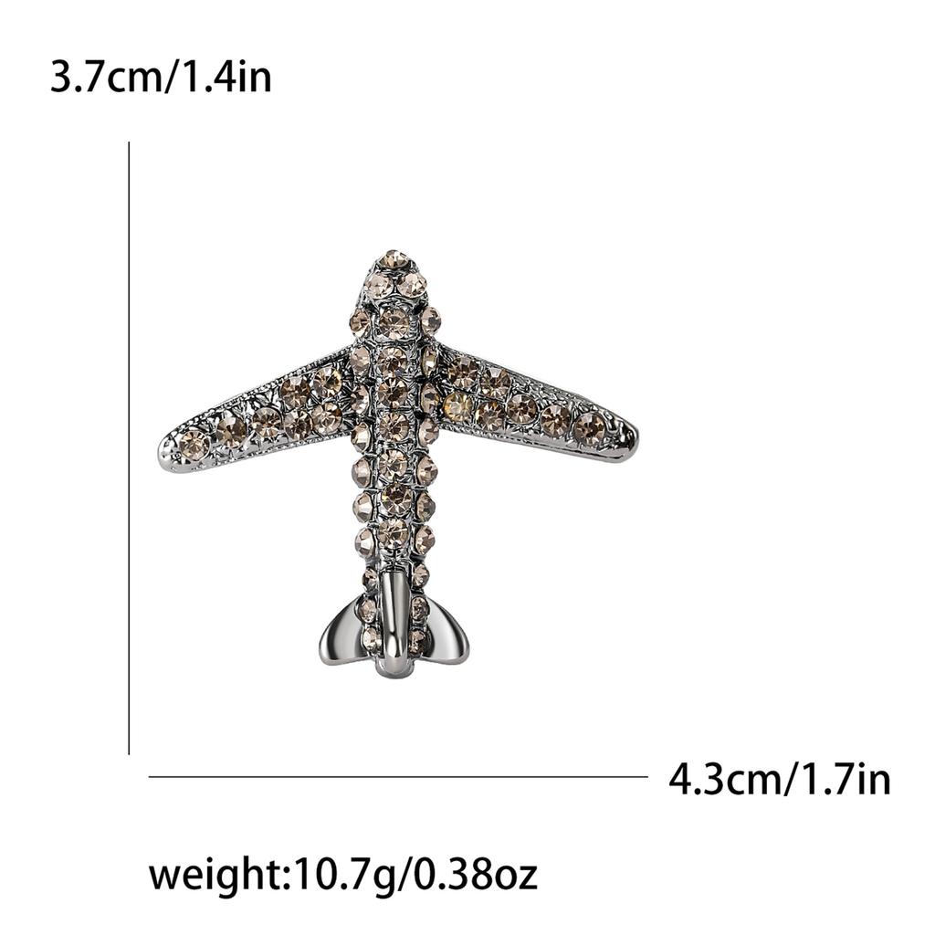 Mode Strassstein Flugzeug Brosche Nische High-End Damen Kleid Anzug Schmuck Corsage mit Nadel