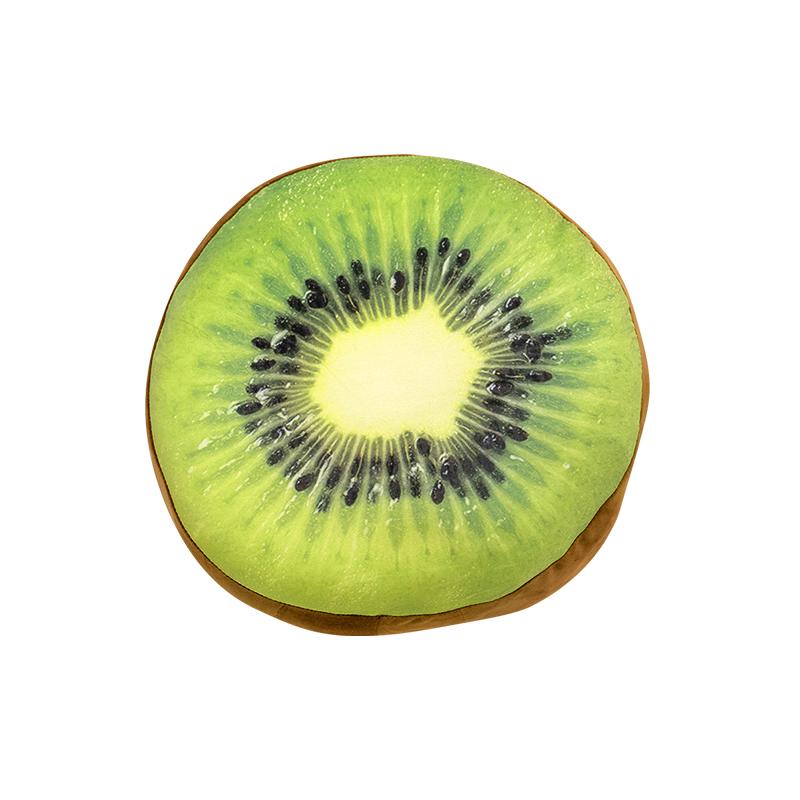 204060Cm Rond Groen Kiwi Pluche Kussen Dons Katoen Gevuld Ultrazacht Fruit Zitkussen Bank Stoel Decoratie Cadeau