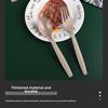 Degradable Tableware Environmentally Friendly Disposable Rice Husk Knife, Fork and Spoon Wheat Straw Spoon Household and Commercial Cake Spoon