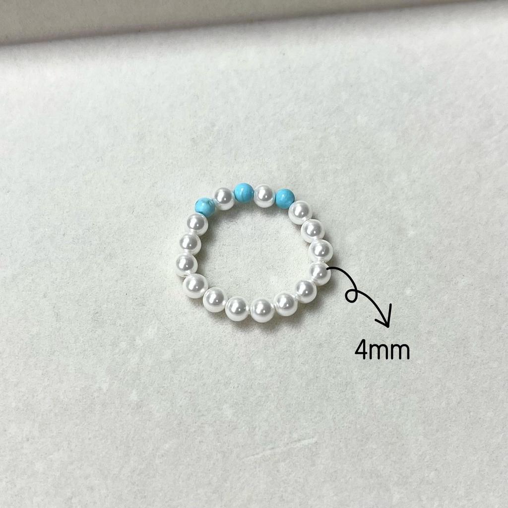 Versatile Women's Elastic Cord Beaded Finger Ring Accessory