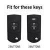 2 3-Button Zinc Alloy Leather Car Key Cover Is Suitable For Mazda Demio 2 3 5 6 8 M3 M5 M6 Cx-5 Cx-5 Cx-7 Cx9 Rx8 Mx5 Keychains