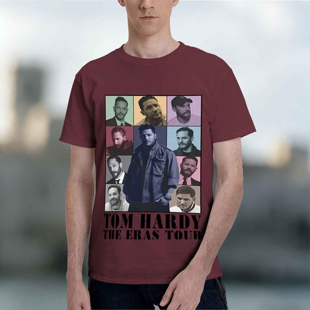 Casual Style Unisexs Tshirt Tom Hardy The Eras Tour Portrait Collage Graph Summer And Autumn Wear Gift For Movie Fans And Actors