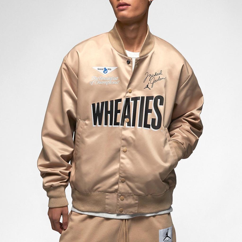 Jordan Flight MVP Print Zip Jacket Men Outerwear Desert-Yellow DV7579-277