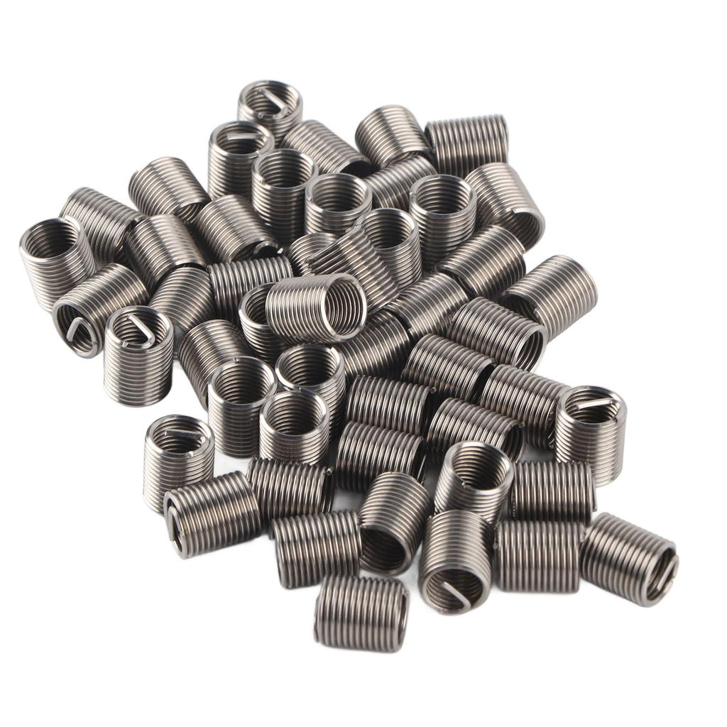 50Pcs Thread Inserts Male Female Reducing Nut Repair Tool Stainless Steel Fastener M10x1.252D