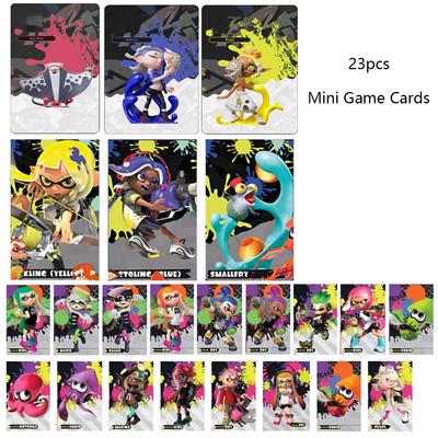 23 τεμ. Κάρτες Μίνι Παιχνιδιού με Ετικέτα NFC Splatoon 3 Για NS Switch