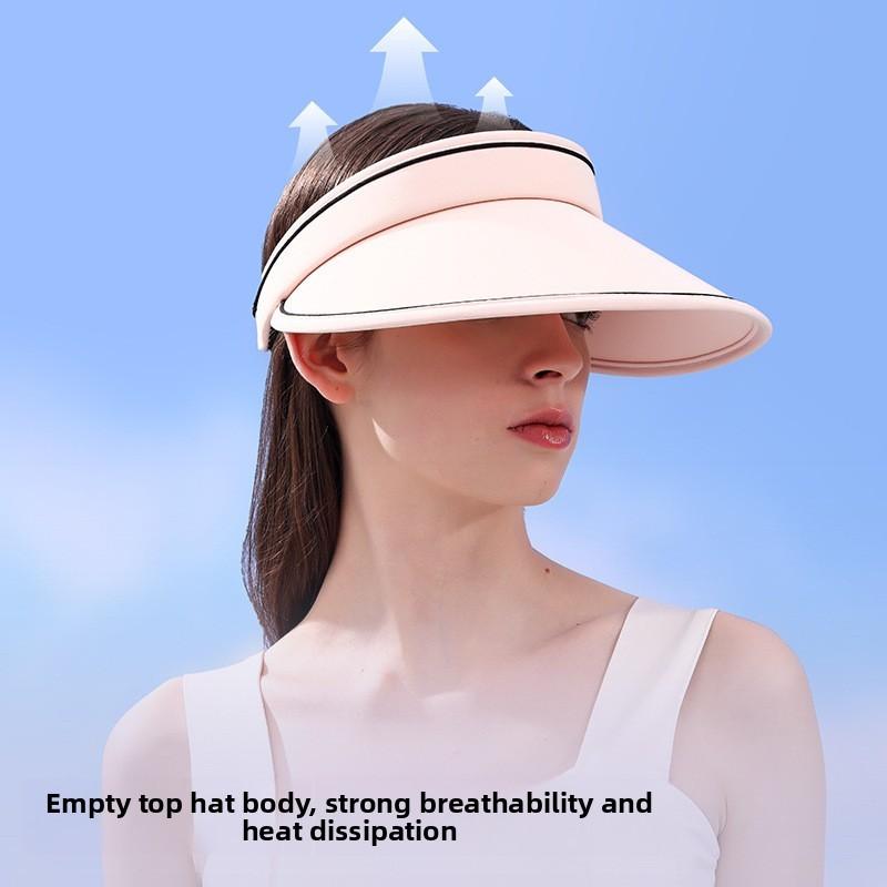 Outfun Letter Back Unisex Summer Sun Hat Wide Brim Blocking Function Wear Daily